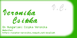 veronika csipka business card